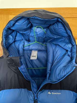 Chaqueta plumífero con capucha Hombre