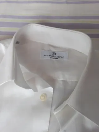 Camisa  FABIO INGHIRAMI (ITALIANA ) Blanca Talla M