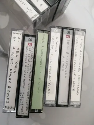 Lotto 43 musicassette registrate