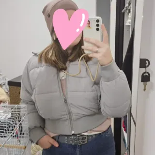 H&M - Chaqueta Puffy Gris