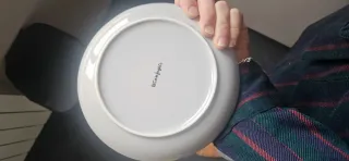 Vajilla cerámica blanca