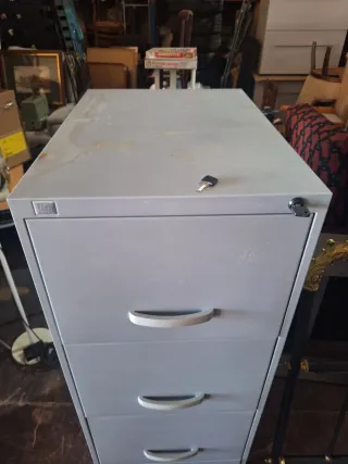 Archivador metálico gris 4 cajones