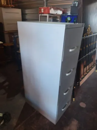 Archivador metálico gris 4 cajones