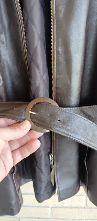 Chaqueta Mujer Marrón Cuello Pelo JUANJO BARCELONA