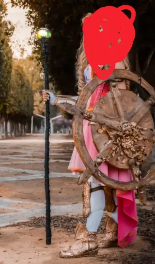 Bastón Maléfica Hecho a Mano con Luz Cosplay