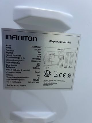 Nevera con dispensador de agua