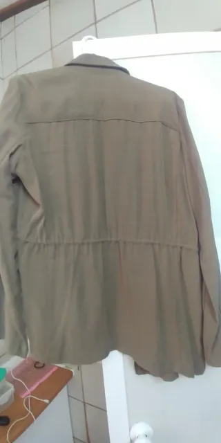 Blazer Zara Basic Mujer Verde Oliva