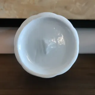 Jarrón y plato porcelana flores rosas