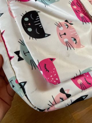 Mochila con estampado de gatos