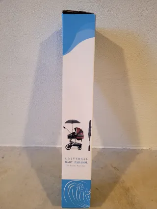 Sombrilla para carrito de bebé universal, negro