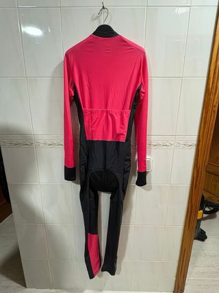 Maillot ciclista largo rosa y negro