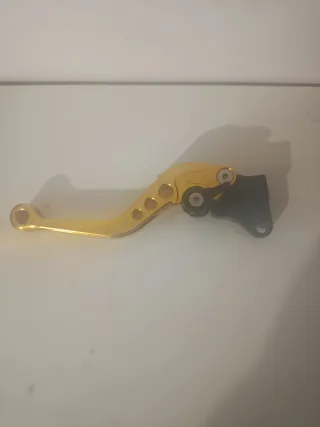 Maneta Freno Moto Dorada Ajustable