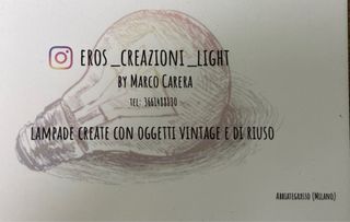 Lampada Telefono Design Rosso Metallo