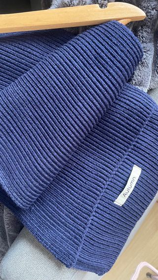 Bufanda Autumn azul marino 150 cm