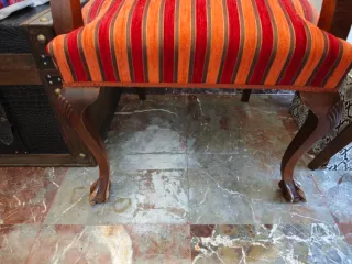 Sillones de madera roble granadino curado