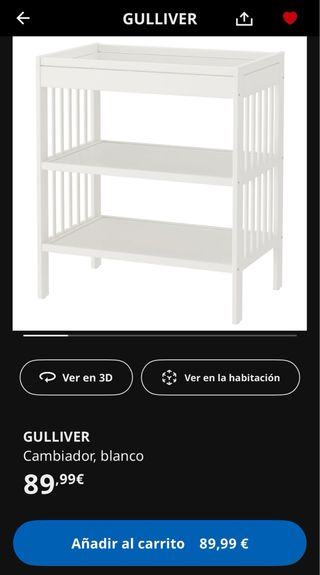 Cambiador Bebé Gulliver IKEA