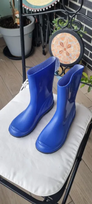 Botas de agua azules talla 36 sin usar