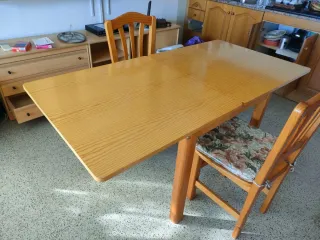 Mesa de comedor extensible madera