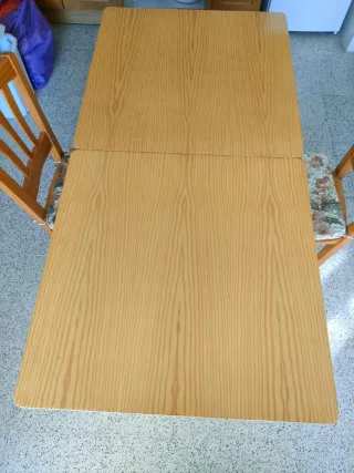 Mesa de comedor extensible madera