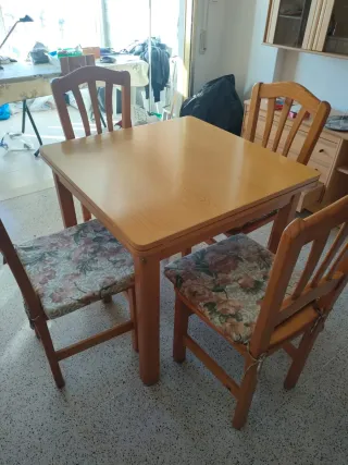 Mesa de comedor extensible madera