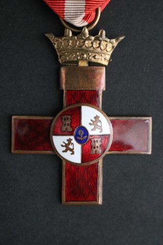Cruz Mérito Militar distintivo Rojo época Franco