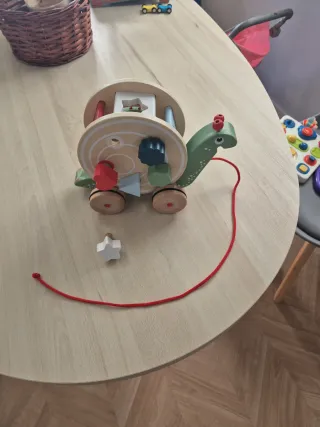 Juguete Caracol de Madera para Niños