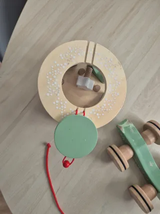 Juguete Caracol de Madera para Niños
