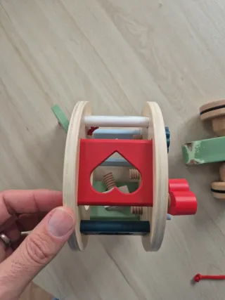 Juguete Caracol de Madera para Niños