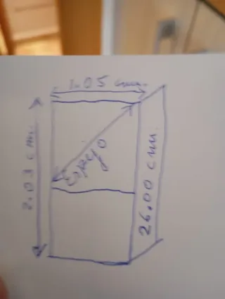 Mueble de entrada cerezo como nuevo