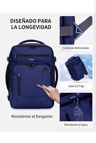 Mochila Cabina Ryanair ECOHUB 40x20x25 Azul