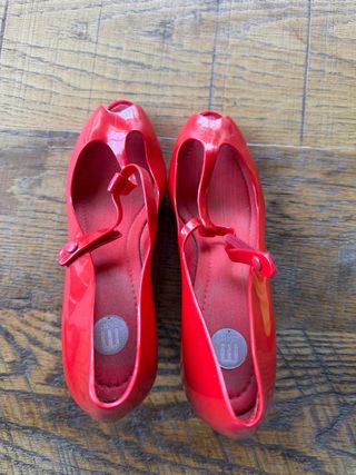 Tacones Jelly Melissa Rojos Talla 41/42