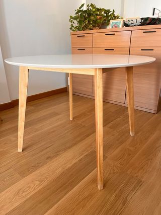 Mesa redonda comedor madera