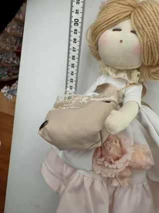 Bambola pezza rosa L'Infinito h 30cm