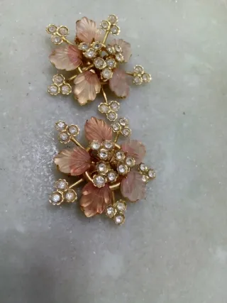 Orecchini fiore oro rosa