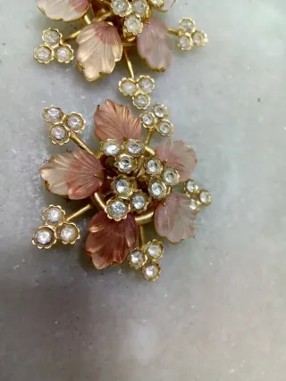 Orecchini fiore oro rosa