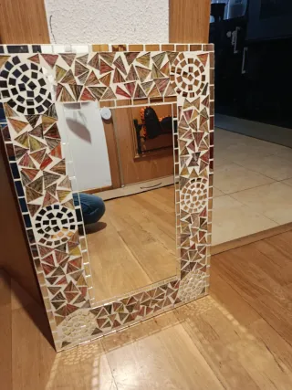 Jarrón Antiguo Cerámica y Metal. Muy sofisticado.