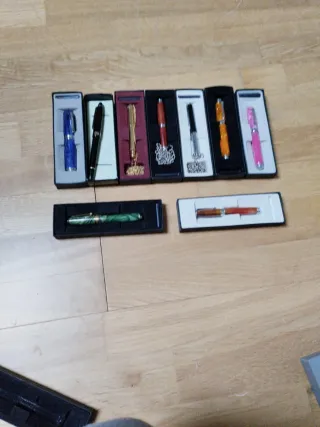 Set di penne stilografiche varie, da collezione