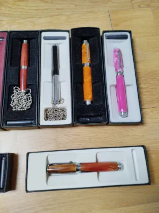 Set di penne stilografiche varie, da collezione