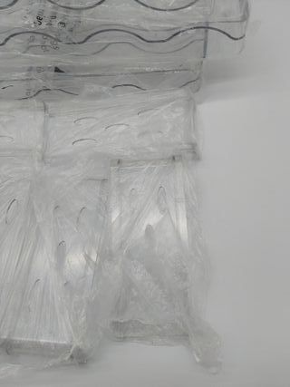 Organizador de Botellas de Vino y Agua Apilable para Armario, Frigorífico, Portabotellas de Plástico para 16 Botellas para Cocin