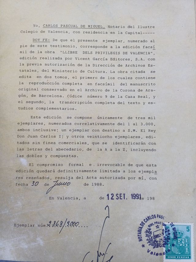 El llibre dels privilegis de Valencia