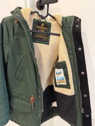 Parka impermeable Element borreguito Talla XS