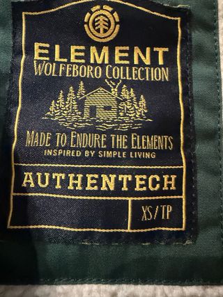 Parka impermeable Element borreguito Talla XS