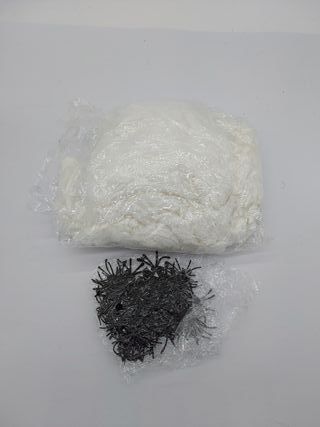 Telaragna di Halloween, 400g di tele di ragno decorative + 80 pezzi di ragno, Telaragna per decorazione della casa