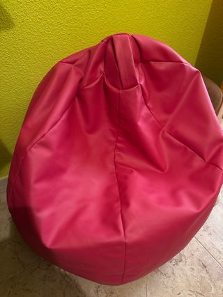 Sillón pera rosa polipiel