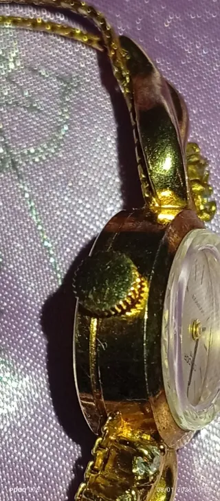 Elegante reloj antiguo de plata 835