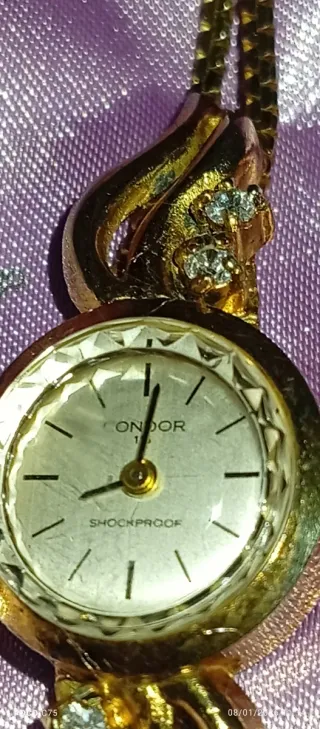 Elegante reloj antiguo de plata 835