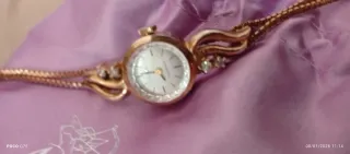 Elegante reloj antiguo de plata 835