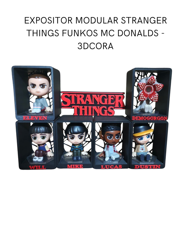 EXPOSITOR MODULAR STRANGER THINGS FUNKOS MC DONALD