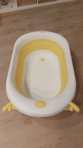 Bañera bebé plegable y cojín