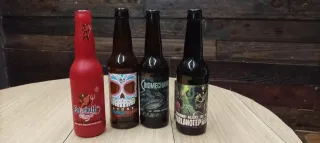 Lote 4 Bottiglie di Birra per Decorazione/Collezione